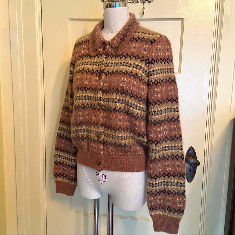 $398 Dôen Natia Fairisle Cardigan - Picture 3 of 11